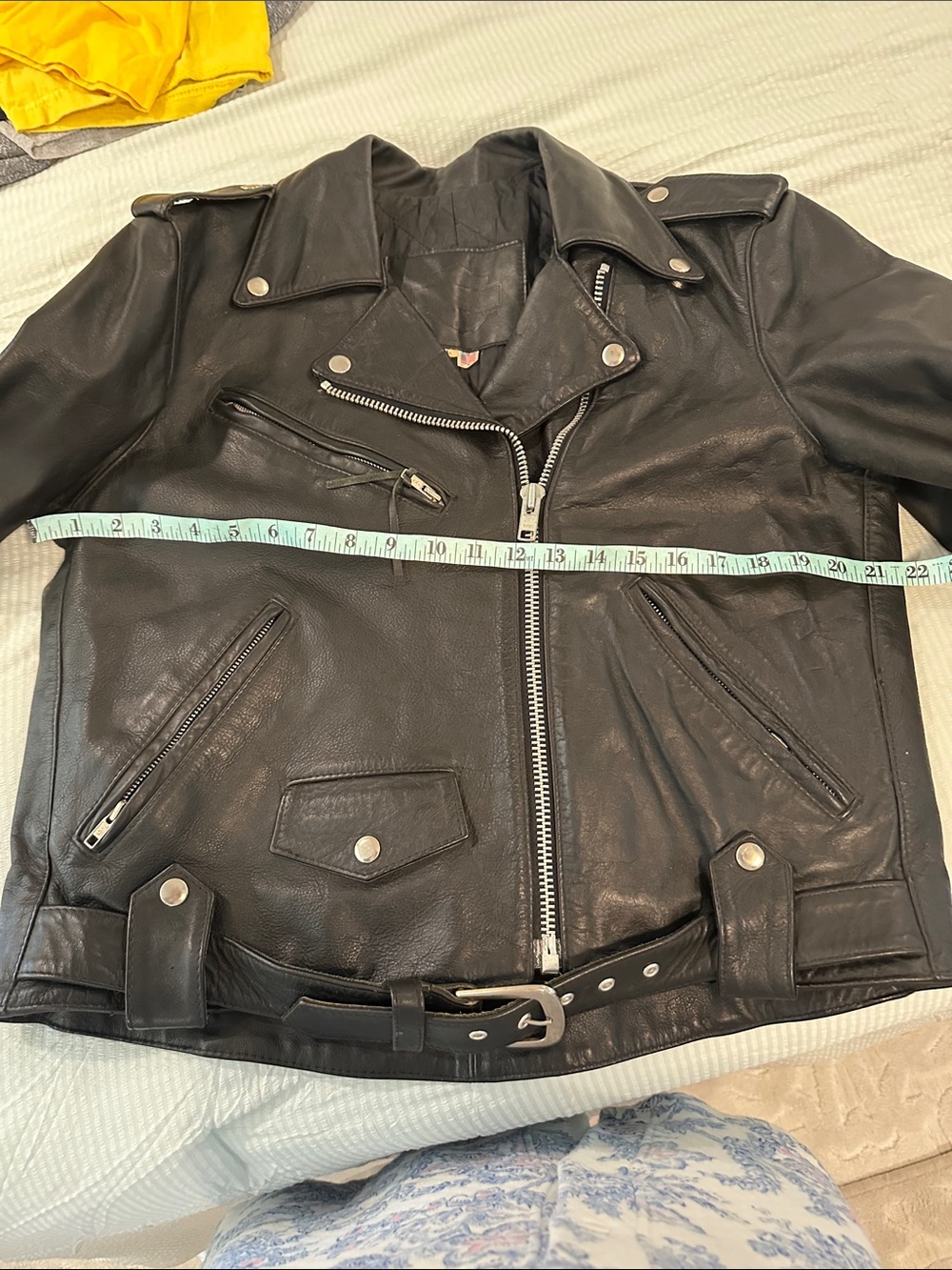 Harley-Davidson Black Leather Motorcycle Jacket with Silver Hardware